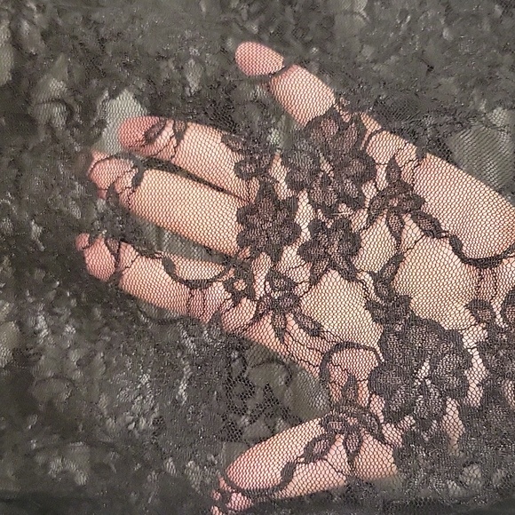 NWOT Shein Curve long sleeve lace mock turtle neck sz 1X - Picture 3 of 3